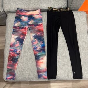 2 pairs leggings, Girls 7-8, Pixie Lane and Onzie